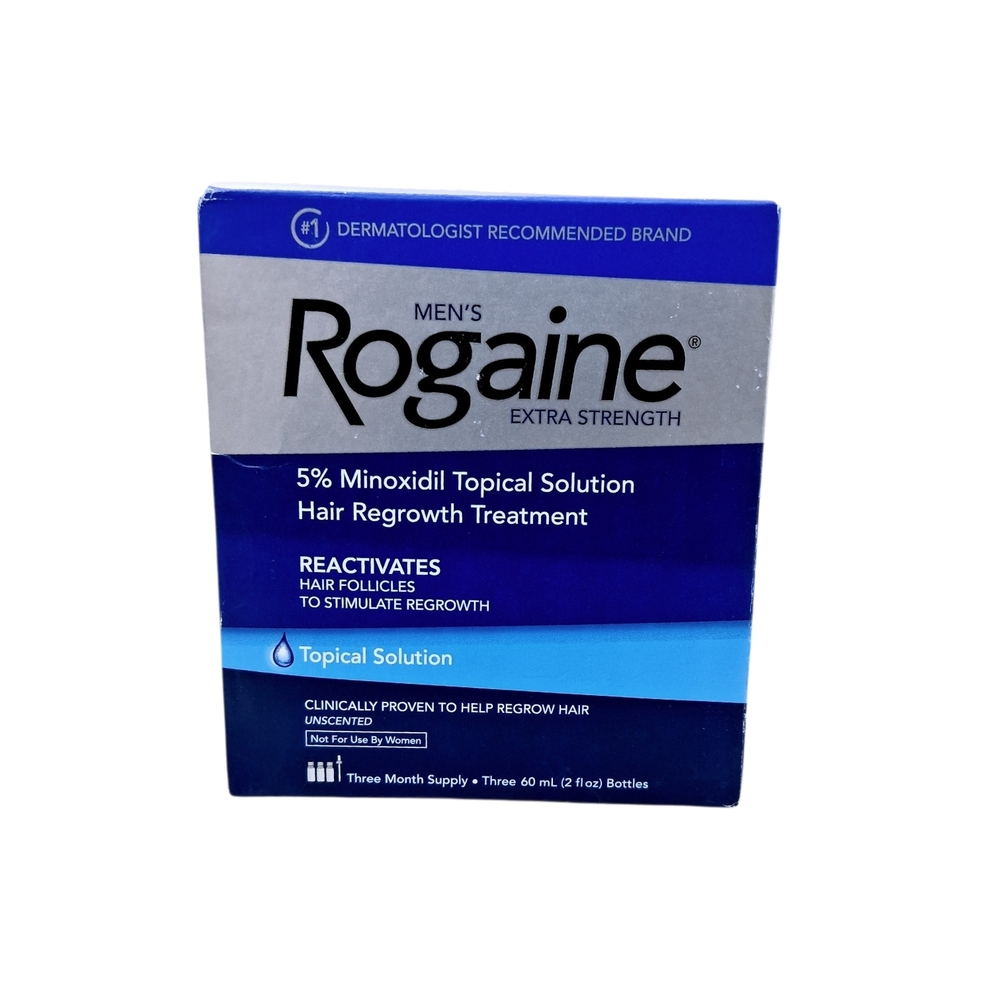 Rogaine Men's Extra Strength 5% Minoxidil Topical Solution - 3 Month Supply